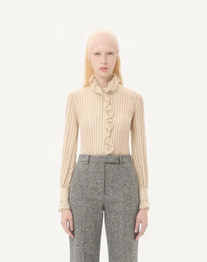 Seersucker Lamé Shirt