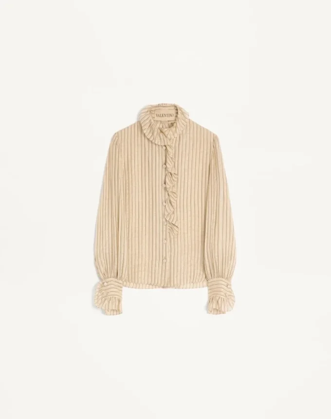 Seersucker Lamé Shirt