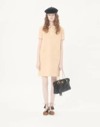 Short Dress in Curly Wool