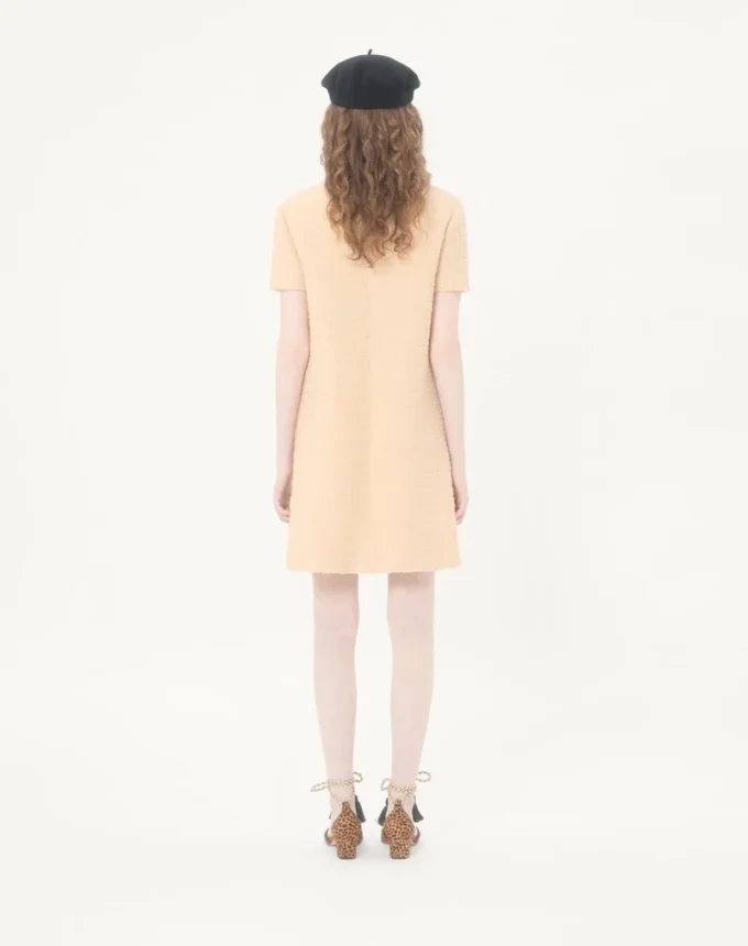 Short Dress in Curly Wool Short Dress in Curly Wool