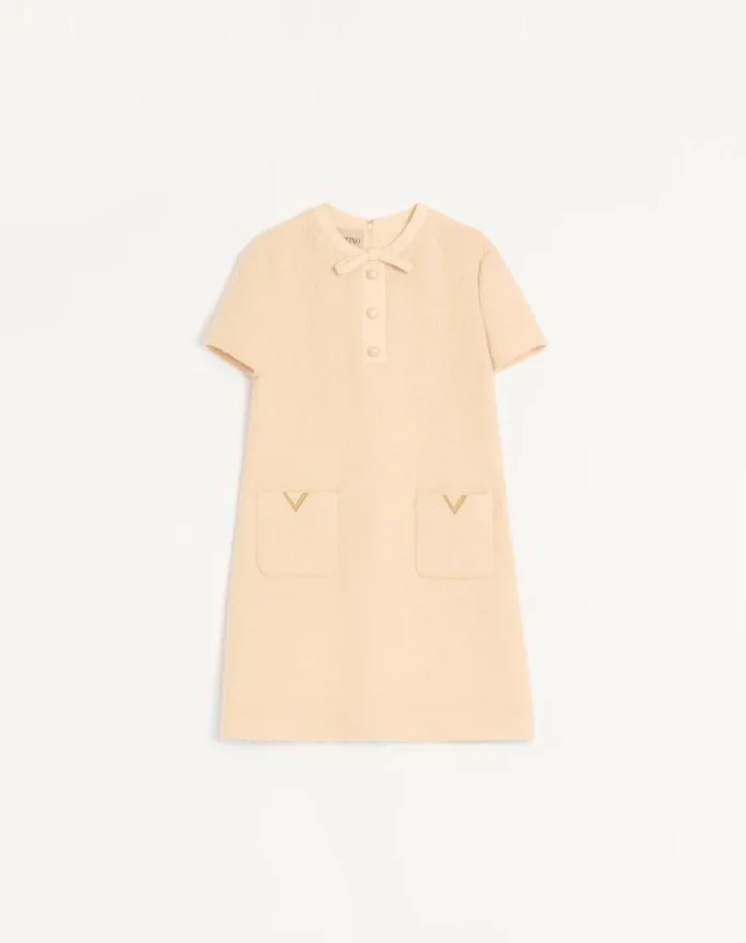 Short Dress in Curly Wool Short Dress in Curly Wool