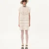 Short Dress In Embroidered Light Linen Short Dress In Embroidered Light Linen
