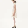 Short Dress In Embroidered Light Linen Short Dress In Embroidered Light Linen