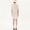 Short Dress In Embroidered Light Linen Short Dress In Embroidered Light Linen