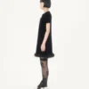 Short Dress in Embroidered Sablé Velvet Short Dress in Embroidered Sablé Velvet