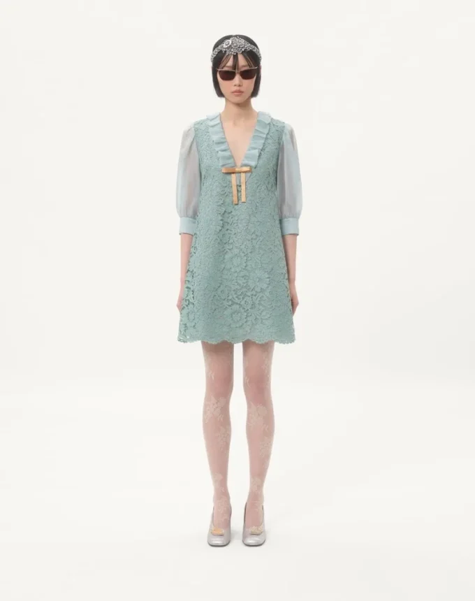 Short Dress In Heavy Lace Short Dress In Heavy Lace