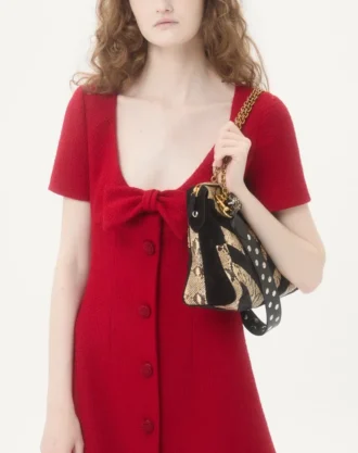 Short Dress In Plain Wool Tweed