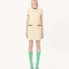 Short Dress In Plain Wool Tweed Short Dress In Plain Wool Tweed