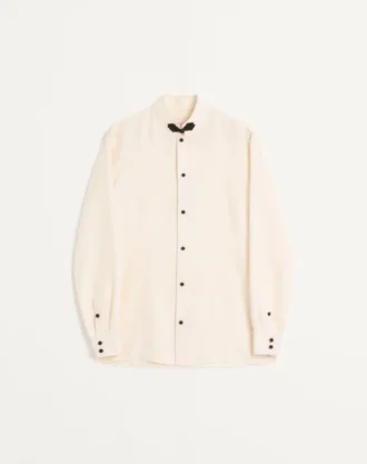 Silk Shantung Shirt With Toggle