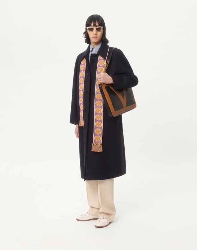 Single-Breasted Wool And Cashmere Coat