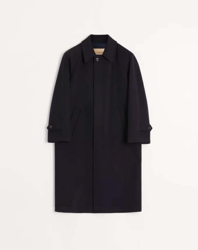 Single-Breasted Wool And Cashmere Coat