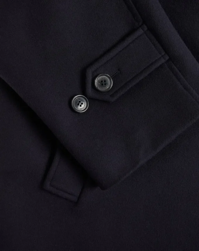 Single-Breasted Wool And Cashmere Coat