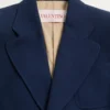 Single-Breasted Wool Gabardine Jacket