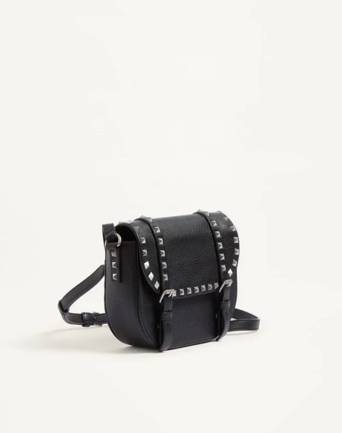 Small Rockstud Grainy Calfskin Crossbody Bag Small Rockstud Grainy Calfskin Crossbody Bag