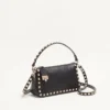 Small Rockstud Grainy Calfskin Crossbody Bag
