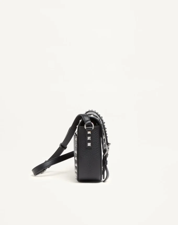 Small Rockstud Grainy Calfskin Crossbody Bag Small Rockstud Grainy Calfskin Crossbody Bag