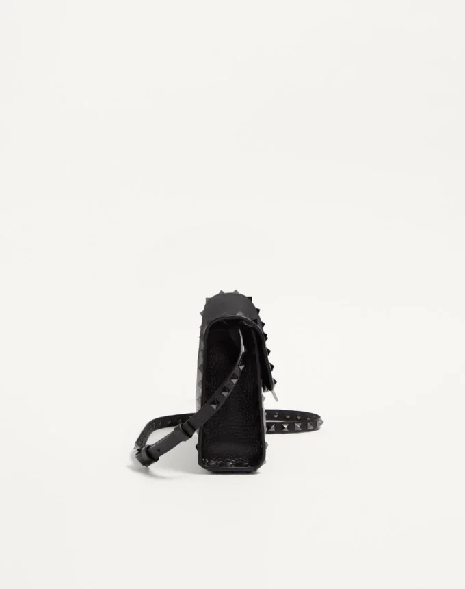 Small Rockstud Grainy Calfskin Crossbody Bag Small Rockstud Grainy Calfskin Crossbody Bag