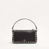 Small Rockstud Grainy Calfskin Crossbody Bag