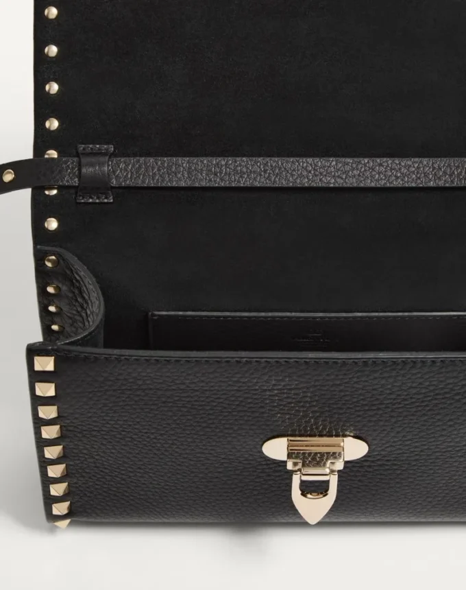 Small Rockstud Grainy Calfskin Crossbody Bag Small Rockstud Grainy Calfskin Crossbody Bag
