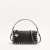 Small Rockstud Grainy Calfskin Crossbody Bag