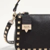 Small Rockstud Grainy Calfskin Crossbody Bag