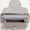 Small Valentino Garavani Locò Shoulder Bag With Rhinestones