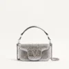 Small Valentino Garavani Locò Shoulder Bag With Rhinestones