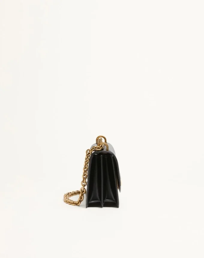 Small Valentino Garavani Vain Shoulder Bag In Shiny Calfskin