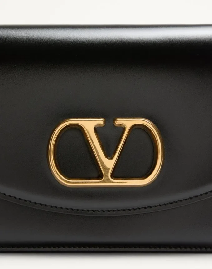 Small Valentino Garavani Vain Shoulder Bag In Shiny Calfskin