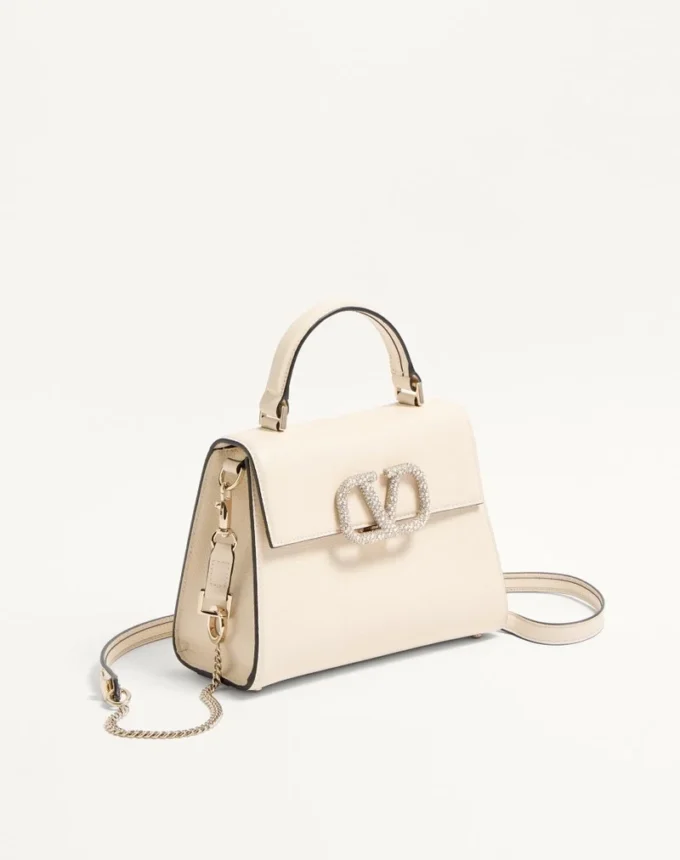Small Vsling Handbag With Jewel Embroidery