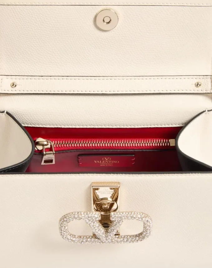 Small Vsling Handbag With Jewel Embroidery