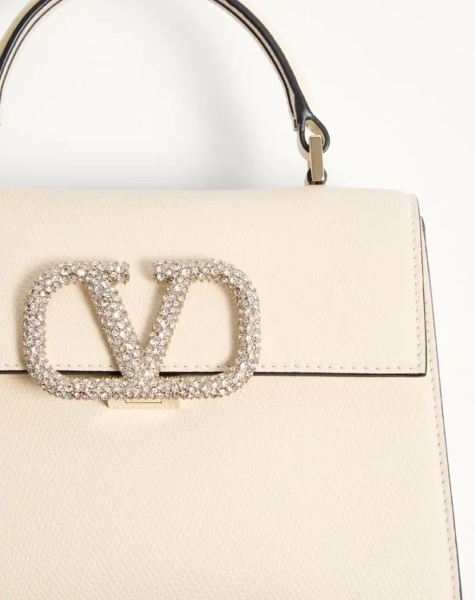 Small Vsling Handbag With Jewel Embroidery