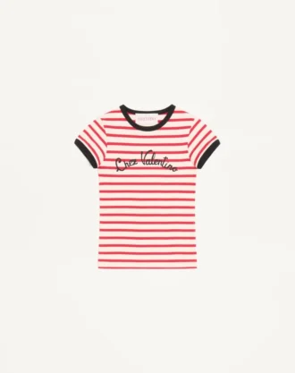 Striped Jersey Cotton T-Shirt