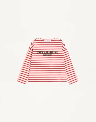 Striped Jersey Cotton T-Shirt