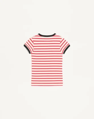 Striped Jersey Cotton T-Shirt