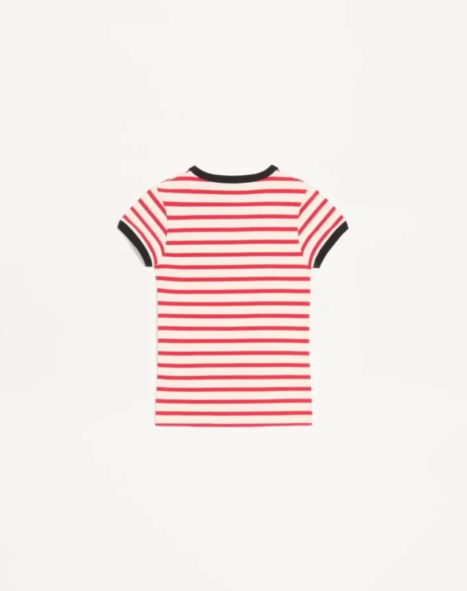 Striped Jersey Cotton T-Shirt