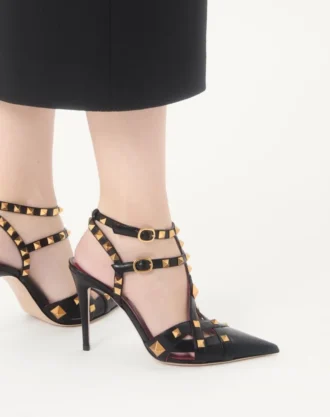 Studdy Kidskin Pumps 100mm