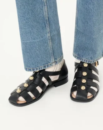 Studshield Fisherman Calfskin Sandal