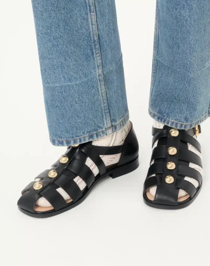 Studshield Fisherman Calfskin Sandal