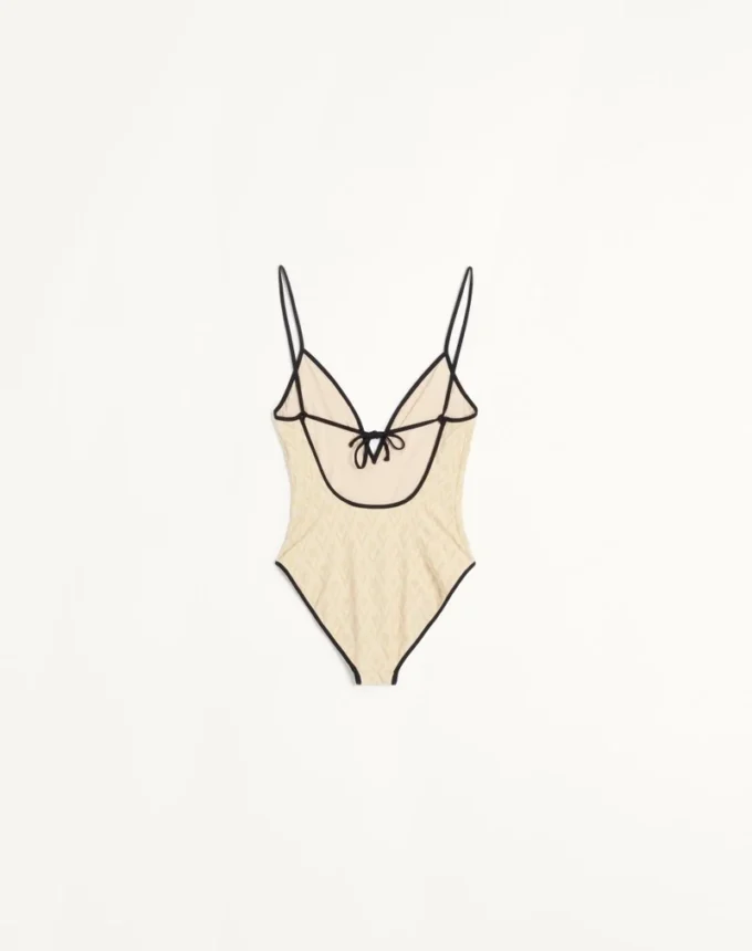 Toute La V Jacquard Swimsuit
