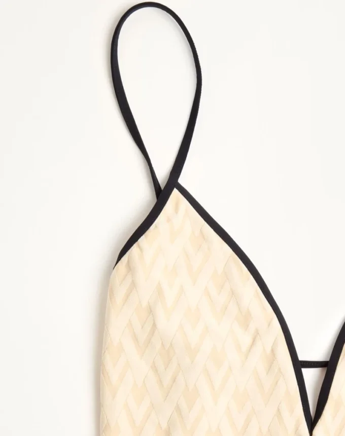 Toute La V Jacquard Swimsuit