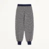 Toute La V Jacquard Wool Pants