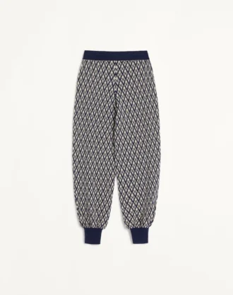 Toute La V Jacquard Wool Pants