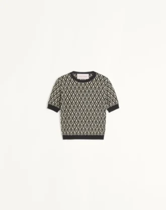 Toute La V Jacquard Wool Sweater