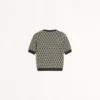 Toute La V Jacquard Wool Sweater