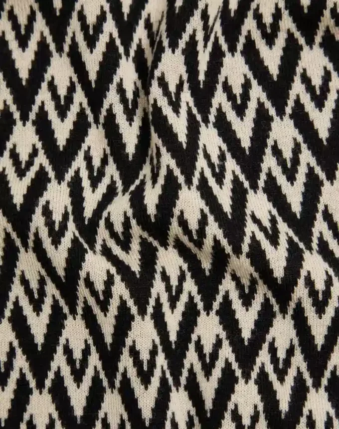 Toute La V Jacquard Wool Sweater