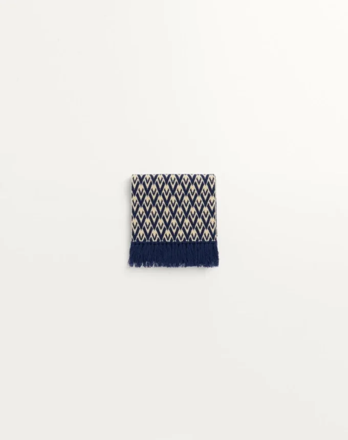 Toute La V Knitted Wool Scarf