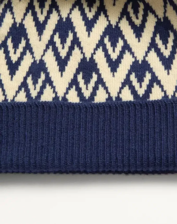 Toute La V Signature Knitted Wool Beanie