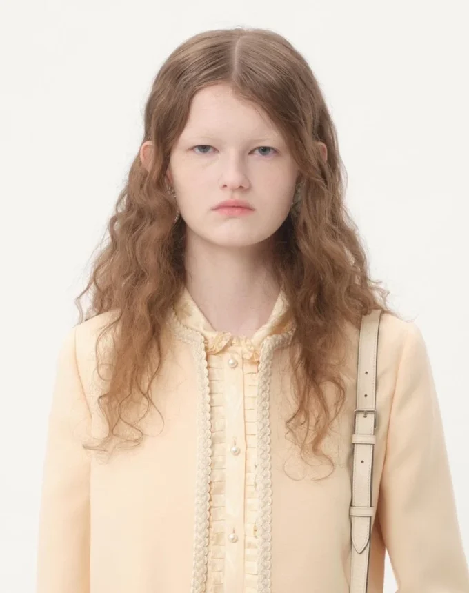 Toute La V Silk Jacquard Shirt