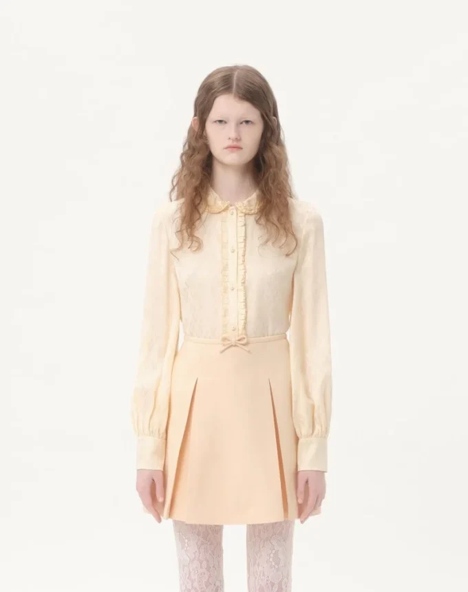 Toute La V Silk Jacquard Shirt